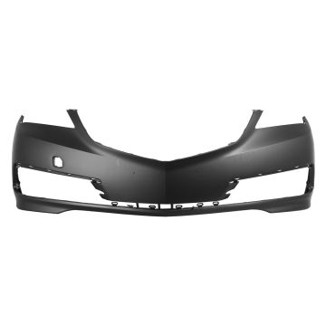 Bumper Cover Front w/o Advance Pkg w/o Parking Sensors Primed CAPA for Acura TLX 2015-2017