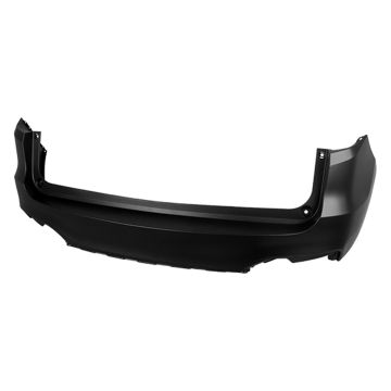 Bumper Cover Rear Upper w/o Parking Sensors Primed CAPA for Acura RDX 2016-2018
