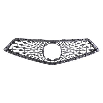Grille Assembly w/o Surround View Camera Dark Gray CAPA for Acura RDX 2022-2024