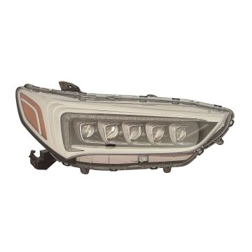 Headlight Assembly Composite Right BASE/ADVANCE/ELITE/TECHNOLOGY PKG CAPA for Acura TLX 2018-2020