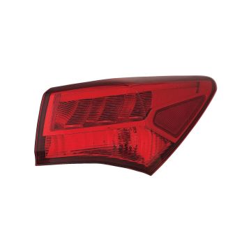 Tail Light Assembly Right Outer Dark Chrome CAPA for Acura TLX 2018-2020