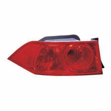 Tail Light Housing Left Quarter Panel Mounted Includes Lens for Acura TSX 2006-2008