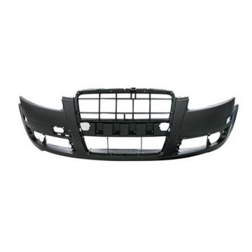 Bumper Cover Front w/o Headlamp Washer Assembly Type 1 Primed CAPA for Audi S6 A6