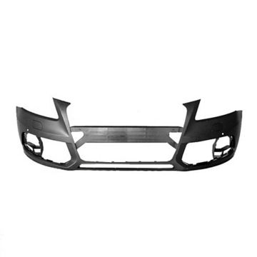 Bumper Cover Front w/o S-Line Pkg w/Headlamp Washer w/Parking Aid Primed CAPA for Audi Q5 2013-2017