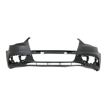 Bumper Cover Front w/o Headlamp Washers w/o Parking Aid Primed for Audi A3 2015-2016