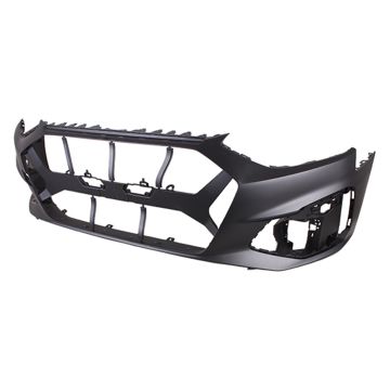 Bumper Cover Front w/S-Line Pkg w/o Headlamp Washer w/o Parallel Park Assist Primed CAPA for Audi A4 S4 A4 Quattro