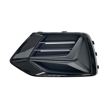 Bumper Insert Front Left Outer Grille Glossy Black for Audi Q3 2019-2023