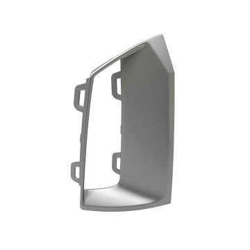 Bumper Insert Front Right w/o S-LINE Pkg Grille Opening Trim Selenite Silver for Audi Q7 2020-2023