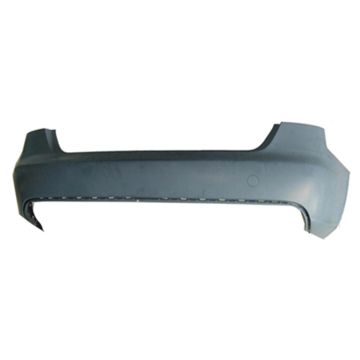 Bumper Cover Rear w/o S-Line Pkg w/o Parking Aid Primed CAPA for Audi A4 Sedan 2009-2012