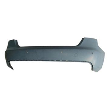 Bumper Cover Rear w/o S-Line Pkg w/Parking Aid Primed CAPA for Audi A4 Sedan 2009-2012
