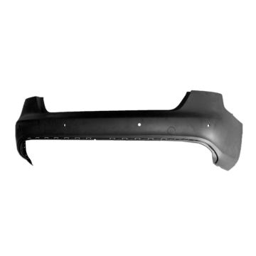 Bumper Cover Rear w/S-Line Pkg w/Parking Aid Primed CAPA for Audi A4 Sedan 2009-2012