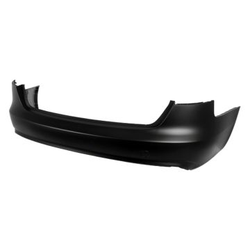 Bumper Cover Rear w/o Parking Aid Sensors w/o S-Line Pkg Primed for Audi A4 Sedan 2013-2016