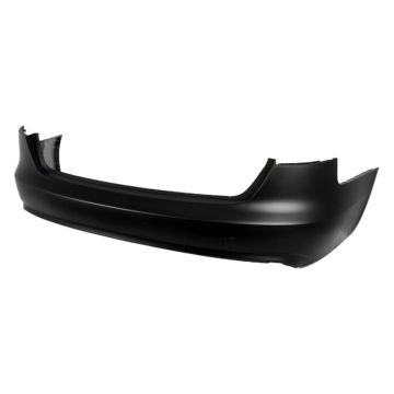 Bumper Cover Rear w/o Parking Aid Sensors w/o S-Line Pkg Primed CAPA for Audi A4 Sedan 2013-2016