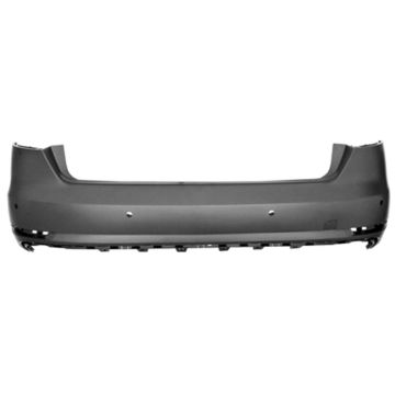 Bumper Cover Rear w/o S-Line Pkg w/o Parallel Park Assist w/Parking Aid Primed for Audi A4 2017-2019