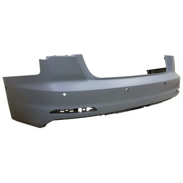 Bumper Cover Rear w/o S-Line Pkg w/Parallel Park Assist Primed for Audi A6 Quattro 2019-2023