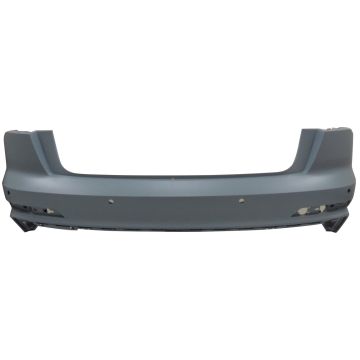 Bumper Cover Rear w/S-Line Pkg w/o Parallel Park Assist Primed for Audi A6 Quattro 2019-2023