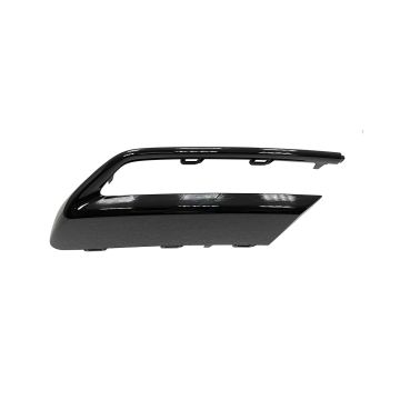 Bumper Cover Molding Rear Left w/o S-Line Pkg Exhaust Opening Trim Black for Audi Q5 2021-2023