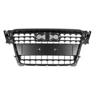 Grille Assembly Black for Audi A4 2009-2016