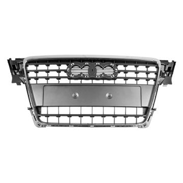 Grille Assembly Gray for Audi A4 2009-2016