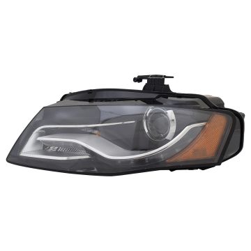 Headlight Assembly Composite Left Xenon w/o Curve Lighting CAPA for Audi A4 S4