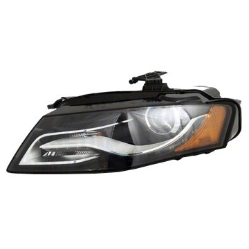 Headlight Assembly Composite Left Xenon w/Curve Lighting From 6-21-10 for Audi A4 S4