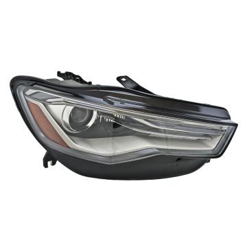 Headlight Assembly Composite Right HID w/Auto Level Lamps CAPA for Audi S6 A6