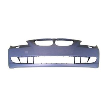Bumper Cover Front w/o Park Distance Control w/o M Package Primed CAPA for BMW 528i 535i 550i