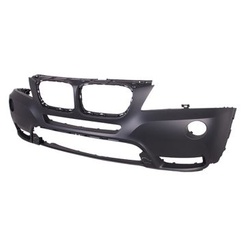 Bumper Cover Front F25 w/o M Pkg w/o Headlamp Washer Primed CAPA for BMW X3 2011-2014