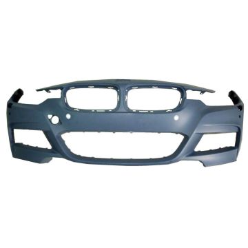 Bumper Cover Front F30 w/Headlamp Washer w/PDC w/o Parking Assist w/Camera w/M Sport Package Primed for BMW 328i 320i 335i 340i