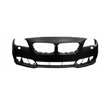 Bumper Cover Front F10H/F10 w/o M Pkg w/Park Distance Control w/Side View Camera Primed for BMW 535d 535i 528i ActiveHybrid 5 550i