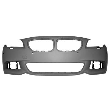 Bumper Cover Front F10H/F10 w/M Pkg w/Park Distance Control w/Side View Camera Primed for BMW 535d 535i 528i ActiveHybrid 5 550i