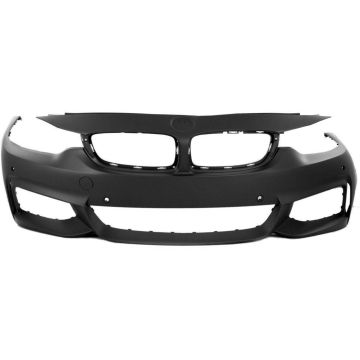 Bumper Cover Front F32/F33/F36 w/M Sport Package w/o Headlamp Washer w/PDC w/Park Assist w/o Camera Primed for BMW 435i 428i 428i Gran Coupe 435i Gran Coupe 440i 440i Gran Coupe 430i 430i Gran Coupe
