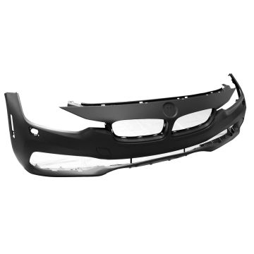 Bumper Cover Front F30/F31 w/o Camera Sport Pkg w/Headlamp Washer w/o PDC w/o Park Assist Primed CAPA for BMW 320i 340i 330e 328d 328d xDrive 340i xDrive 330i 330i xDrive 328i xDrive 328i