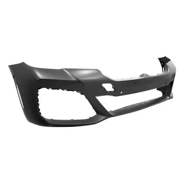 Bumper Cover Front w/M Pkg G30 w/PDC w/Park Assist Primed CAPA for BMW M550i xDrive 530e xDrive 530e 540i 530i 530i xDrive 540i xDrive