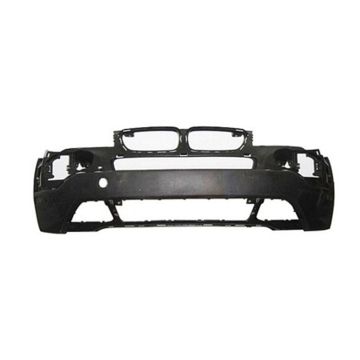 Bumper Cover Front Lower w/o Park Distance Control Primed CAPA for BMW X3 2007-2010