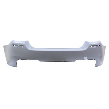 Bumper Cover Rear F10 w/M Pkg w/o Park Distance Control Primed for BMW 535i 528i 550i