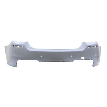 Bumper Cover Rear F10 w/M Pkg w/Park Distance Control Primed for BMW 535i 528i 550i