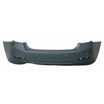 Bumper Cover Rear F30 w/Park Distance Control MODERN, LUXURY, SPORT PKG Primed CAPA for BMW 328i Sedan 2012-2015