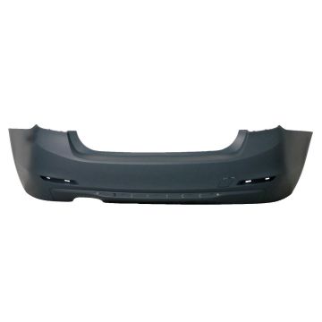 Bumper Cover Rear F30 w/o Park Distance Control MODERN, LUXURY, SPORT PKG Primed CAPA for BMW 328i Sedan 2012-2015