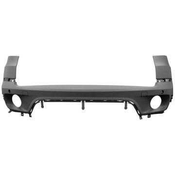 Bumper Cover Rear E70 w/o M Pkg w/Park Distance Control Round Pipes Primed CAPA for BMW X5 2011-2013