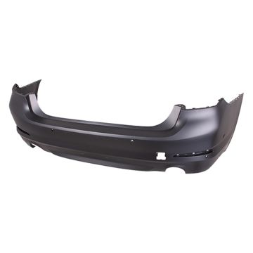 Bumper Cover Rear G30 w/o M Pkg w/Luxury Pkg w/PDC w/Park Assist Primed CAPA for BMW 530e 530i