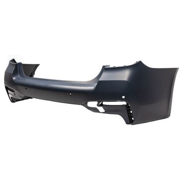 Bumper Cover Rear w/M Pkg G30 w/PDC w/o Park Assist Primed CAPA for BMW M550i xDrive 530e xDrive 530e 540i 530i 530i xDrive 540i xDrive M5