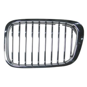 Grille Assembly Left Chrome Hood Mounted Left for BMW 323i 330i 325i 328i