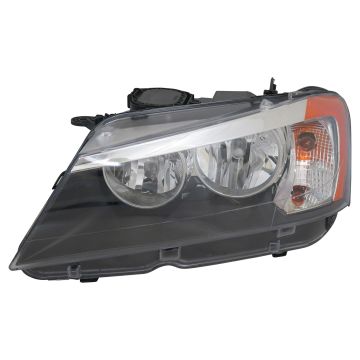 Headlight Assembly Composite Left F25 Halogen for BMW X3 2011-2014