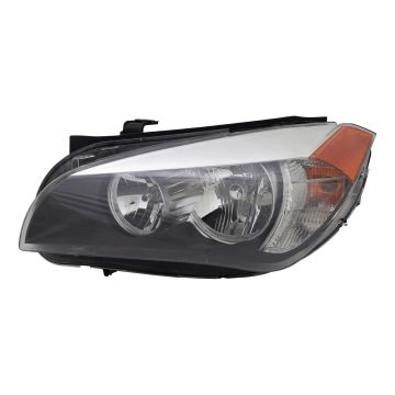 Headlight Lens Housing Left E84 Halogen CAPA for BMW X1 2013-2015