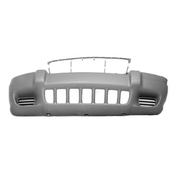 Bumper Cover Front To 8-1-01 w/o Fog Lamps Dark Gray for Jeep Grand Cherokee Laredo Sport 1999-2003