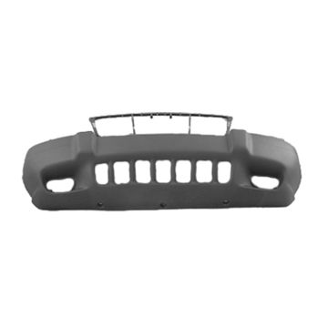 Bumper Cover Front To 8-1-01 w/Fog Lamps Dark Gray CAPA for Jeep Grand Cherokee Laredo Sport 1999-2003