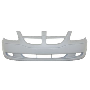 Bumper Cover Front Sport Pkg w/o Fog Lamps Primed for Dodge Caravan 2001-2004