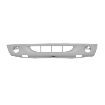 Bumper Cover Front Lower w/Two Piece Bumper w/Fog Lamps Textured Finish Gray CAPA for Dodge Dakota 2001-2004