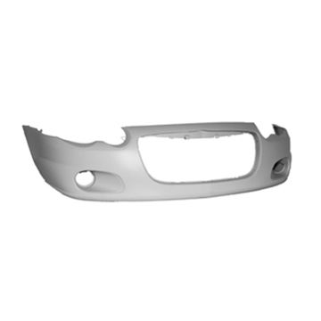 Bumper Cover Front w/Fog Lamps Primed for Chrysler Sebring Convertible 2004-2006